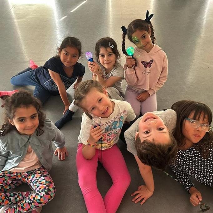 Bunch of friends at a rising stars holiday camp in london